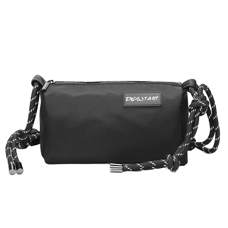 Classic Simple Quality Shoulder Bags Men Messenger Black Light Layers Minimalism Style Crossbody Bags Multifunction 2023