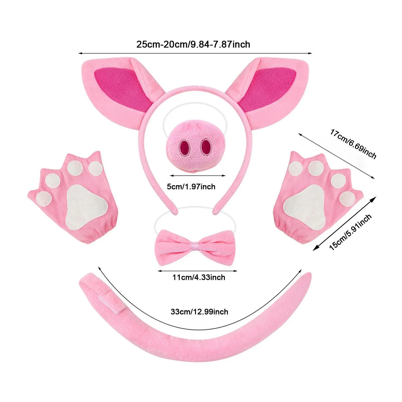 مجموعة أزياء الخنزير للزينة لعروض مسرح الهالوين الكرنفالية