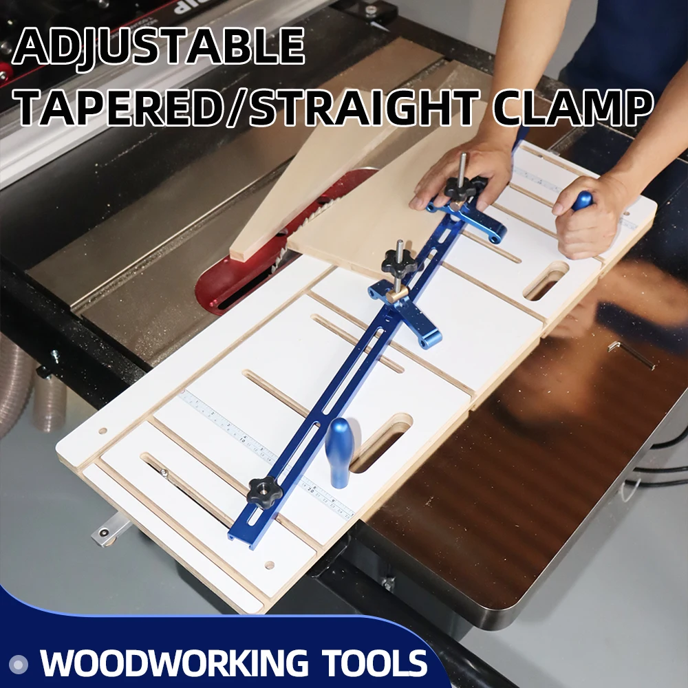 ENJOYWOOD XY-XQC002 Taper/Linear Clamp 32x12x12in 3.7kg Adjustable Limit Device Adjustable-Distance Fixture Aluminum Miter Strip
