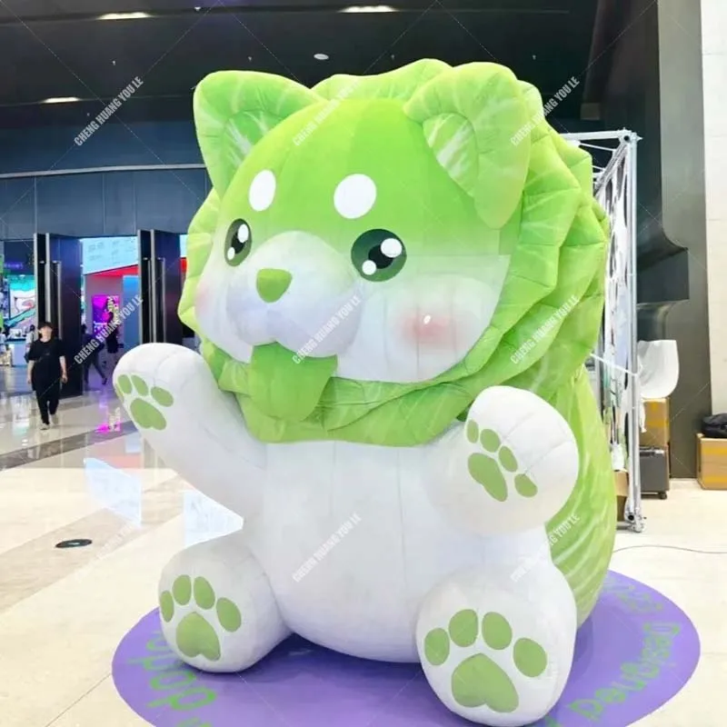 

Giant Inflatable Vegetable Dog,Cute Cartoon Green Puppy Model,Event Advertising Decoration