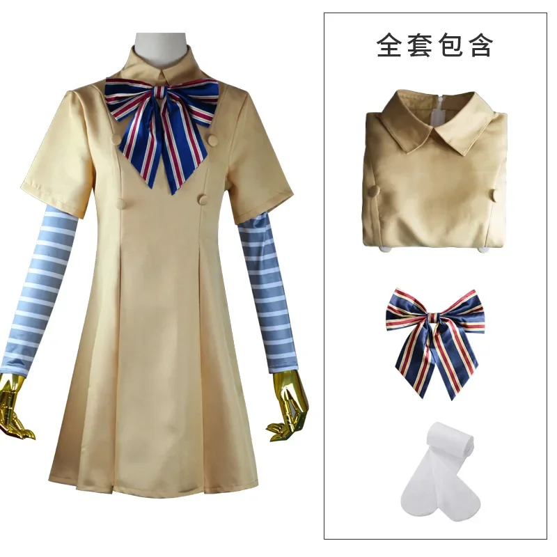 M3gan Cosplay Costume Megan Dress Ai Doll Robots Skirt Top Socks Horrible Movie M3gan Cosplay Dress Outfit For Woman