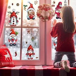 Xmas Window Clings 103PCS Christmas Window Clings for Glass Window Christmas Window Decals Xmas Santa Window Stickers