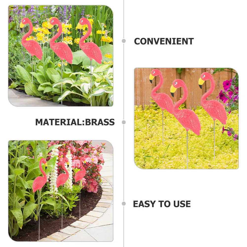 Realistic Resin Flamingo Yard Decoration for Outdoor Garden Lawn Art, Resin Garden Ornament