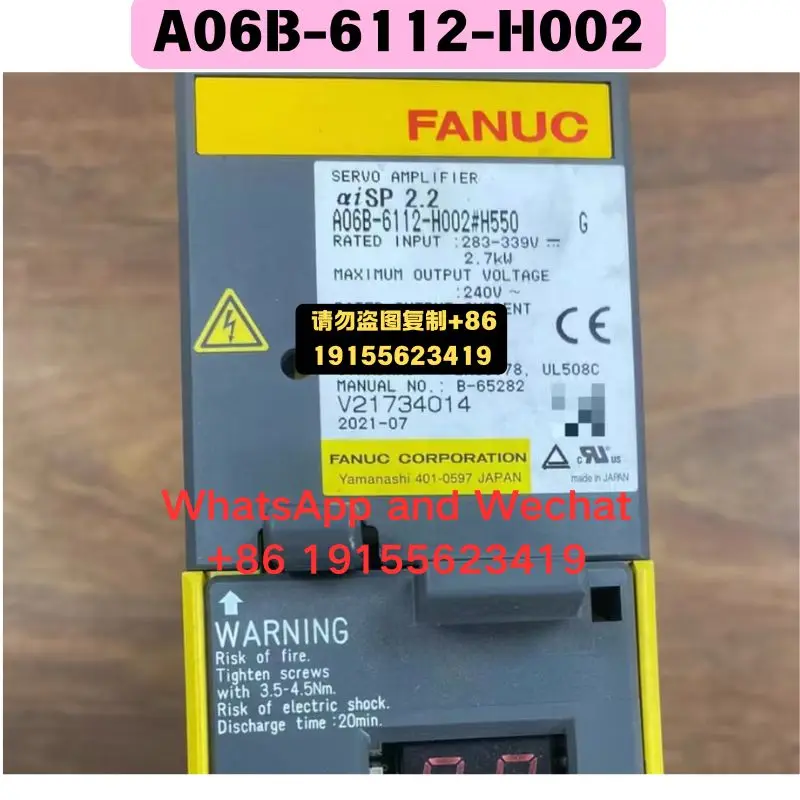 Used OEM disassembled parts A06B-6112-H002 Driver Functional test OK Quick delivery