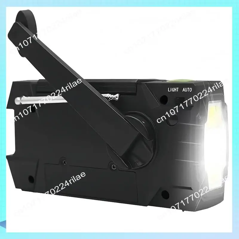 A17Z Emergency Weather Radio,Solar Charging, 3 LED Flashlights, LED Induction Reading Lamp, SOS Alarm, Rechargeable For Us