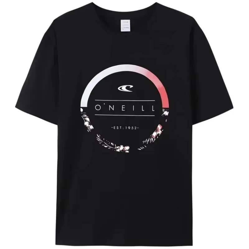 

2025 New Beach Men's Summer Hot Sale Men's 100% cotton round neck short slevee T Shirt Round Garland Logo Top Quality Tees