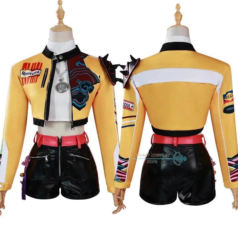 

Anime Movie HUNTR/X KPOP Demon Hunters Zoey Rumi Mira Cosplay Costume Halloween Carnival Party Role Play Uniform Prop if;3