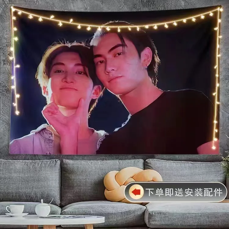 Bossnoeul CP HD Posters Hanging Cloth Thai TV Love In The Air Drama Stills Photos Picture Tapestry Home Wall Decor Background