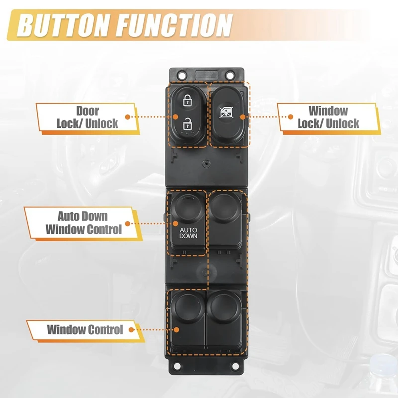

Front Left Driver Side Power Window Switch for Hyundai Accent