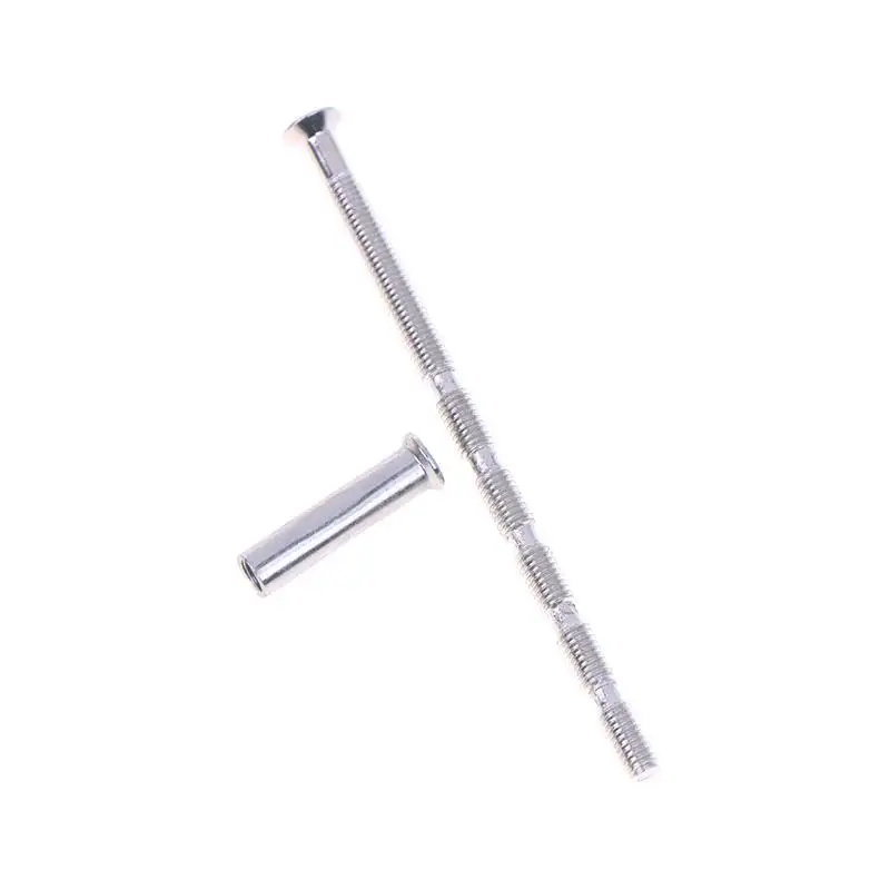 10/20/30 Pz Argento Maniglia Della Porta Viti Set Maniglia Della Porta Bullone Attraverso Fissaggi Per Maniglia Della Porta Manopole serratura della porta viti metalliche Hardware