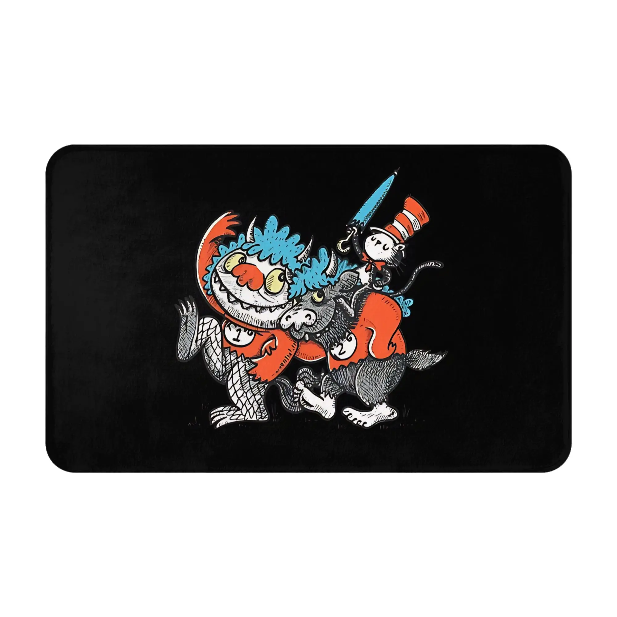 Saco de duda: ¡Sé dónde están las cosas salvajes! Decoración para dormitorio, tapete, felpudo de Dr. Seuss, alfombra de cocina, alfombra para exteriores, decoración del hogar.