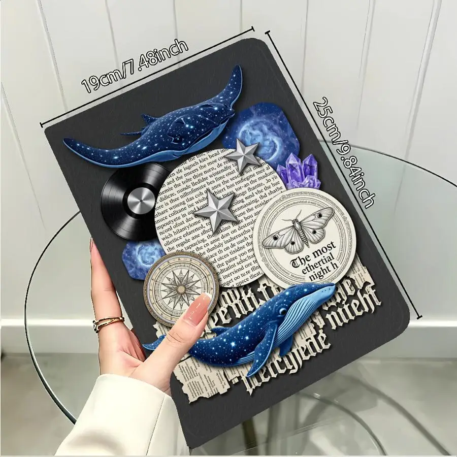 Case for Xiaomi Redmi Pad SE K Pad 8.8 9.7 12.4 Inch Pad 6s Pro 7 Ultra Pad 5 6 7 8 Pro with Pencil Slot Antique Sea Mixed Art