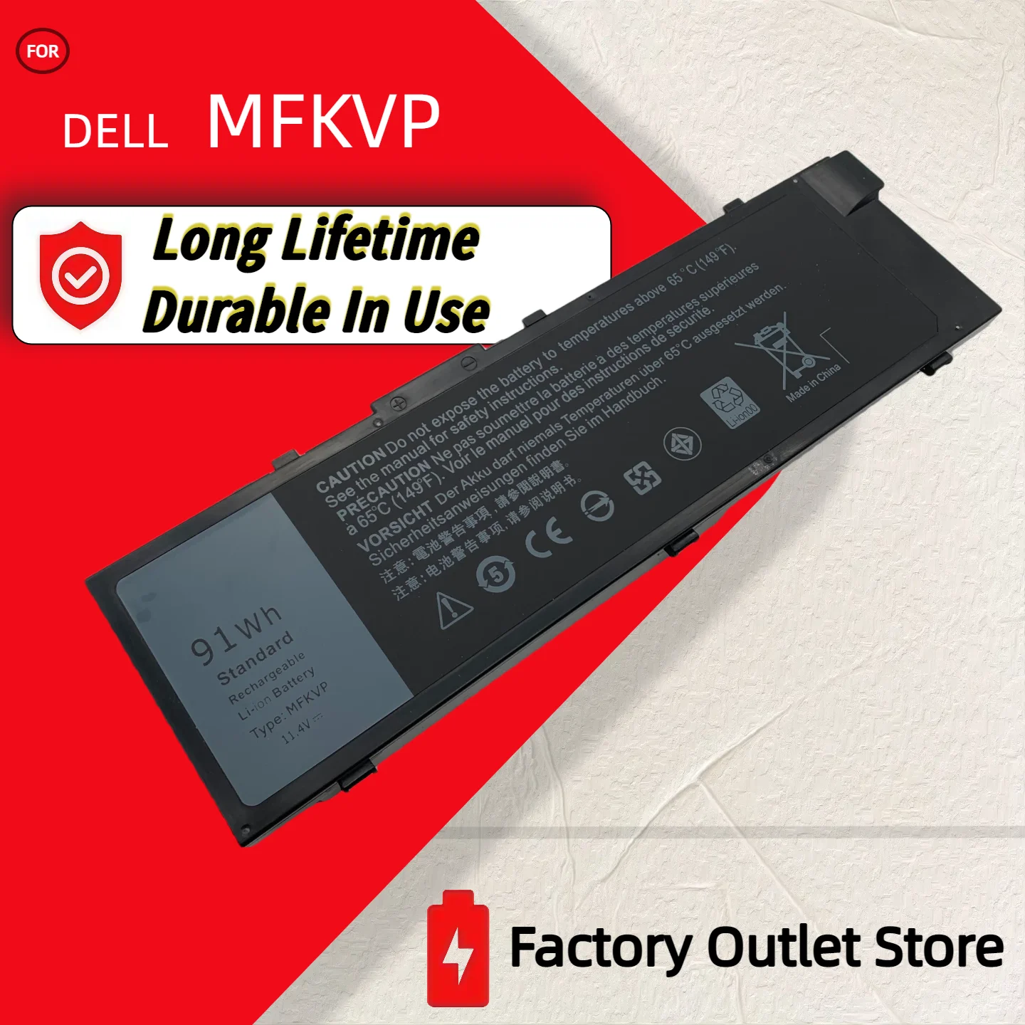 Wholesale And Retail MFKVP Battery For DELL Precision 7510 7520 7710 7720 M7710 M7510 TWCPG T05W1 1G9VM GR5D3 0FNY7 0G
