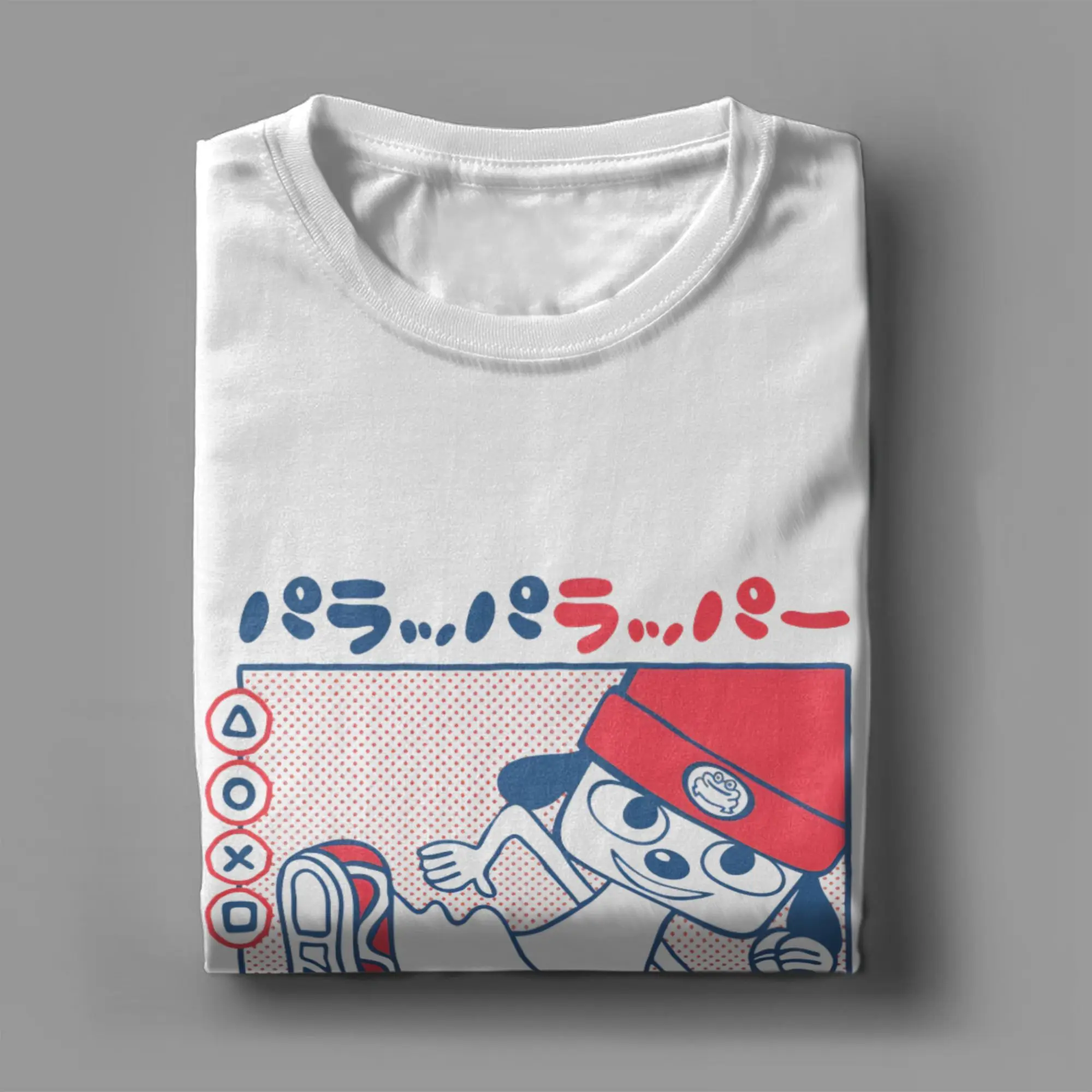 T-Shirt décontracté PaRappas The Rappers Doggo pour hommes, col rond, en pur coton, à manches courtes, grande taille