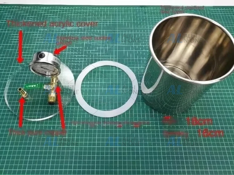 3L Vacuum Resin Collector Pot For Vacuum Resin Infusion Process Drying Chamber Degassing