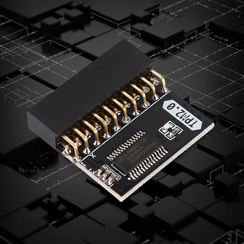 20~1PCS TPM 2.0 Encryption Security Module 20 Pin Motherboard Card Replacement Part Memory Module 20-1 Pin for Gigabyte Platform