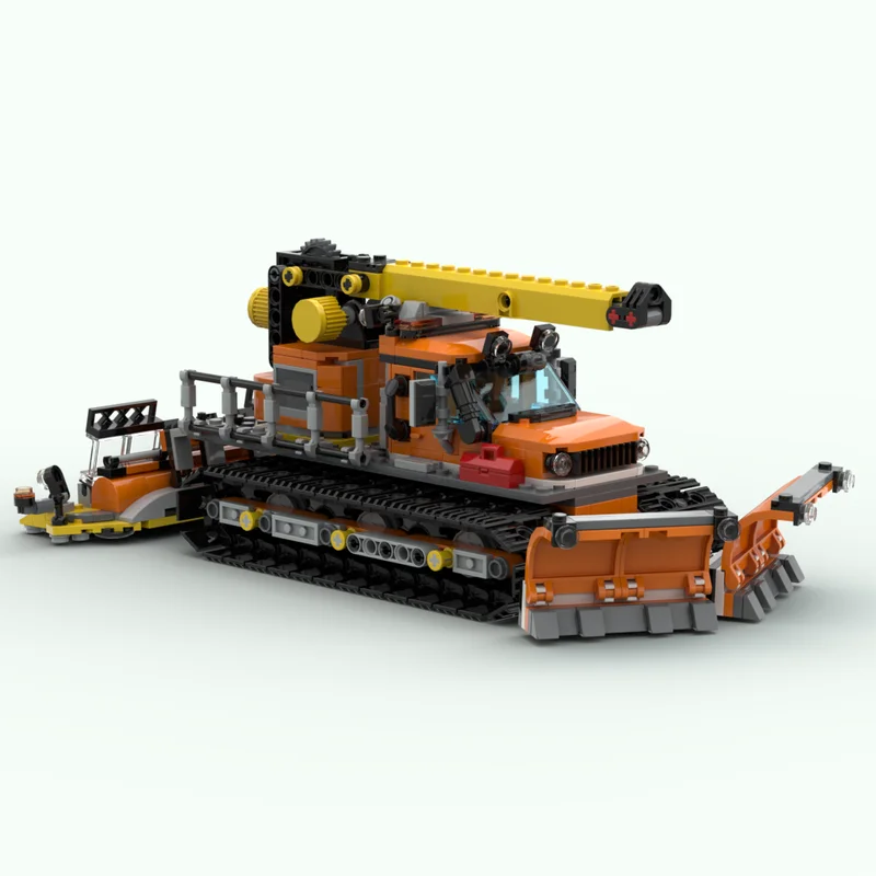 716pcs MOC Commander Arctic Utility Truck City Arctic Model Building Blocks Christmas Gift Construction Toy 3D Assemble Craft