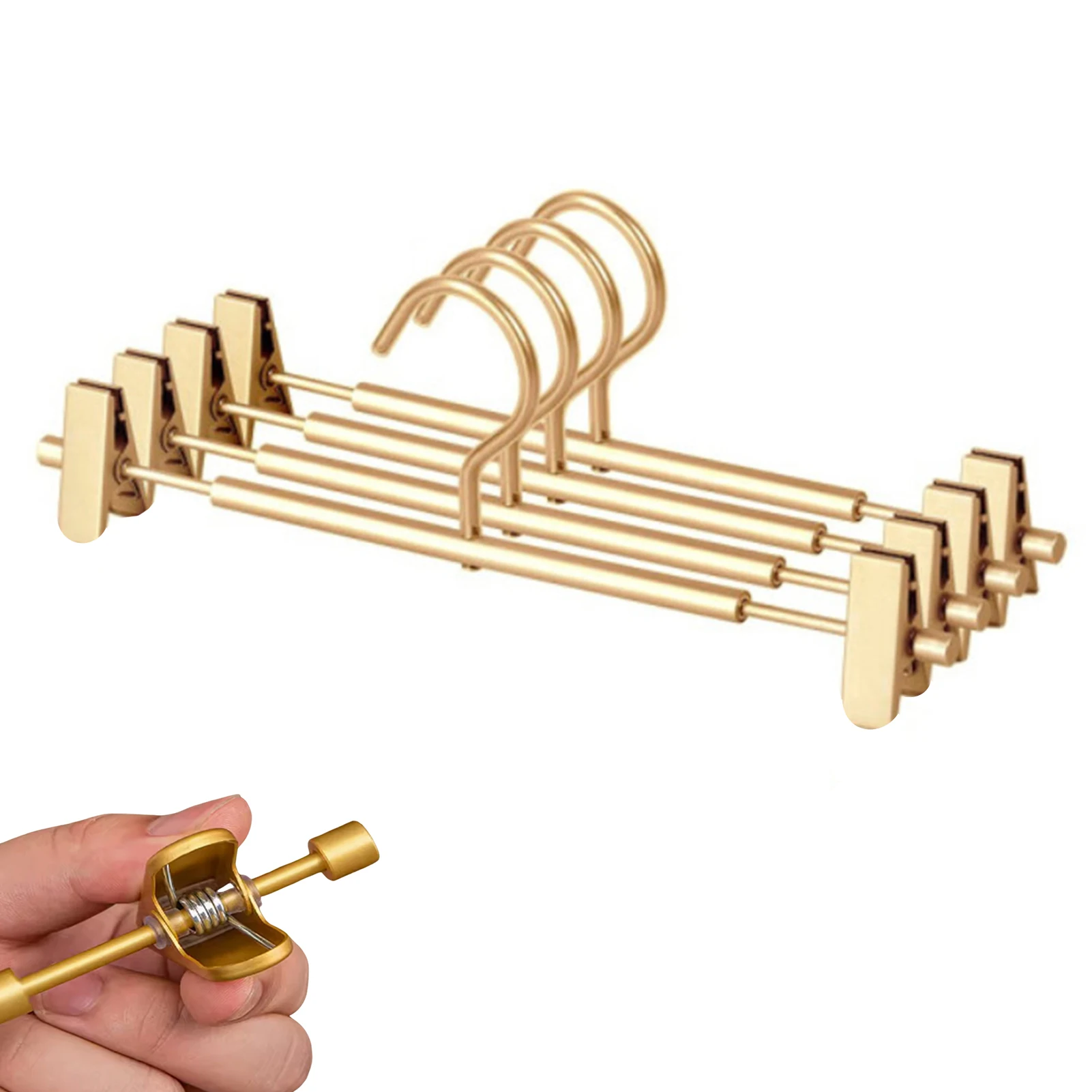 1 Stück Hosen-Aufbewahrungsregal mit beweglichen Clips, rutschfestes Design, Kleiderbügel für Hosen, für den Kleiderschrank zu Hause, platzsparender Organizer