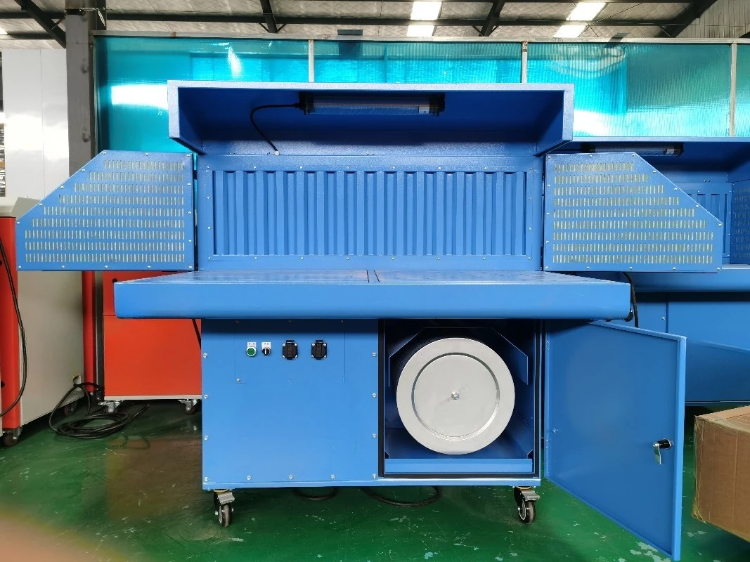 New Condition Horizontal Dry Grinding Table Woodworking Sanding Polishing for Stone Dust Collection Welding Downdraft Table