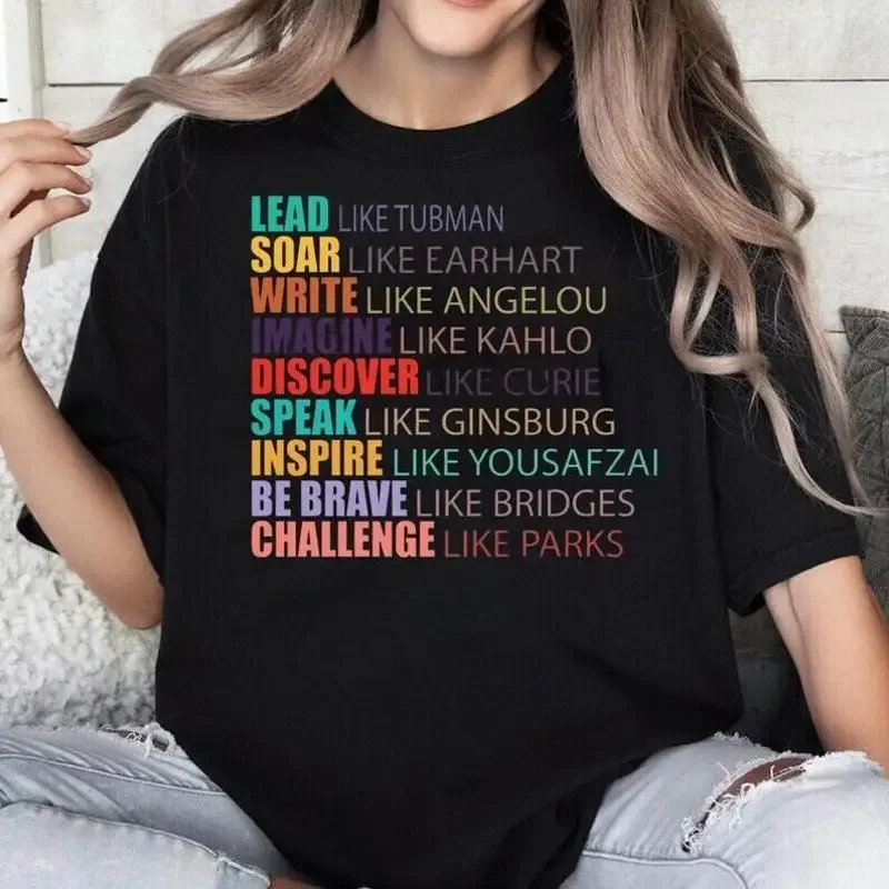 Lead Soar Write Inspire T Shirt Women'S History Month Celebrate Strong