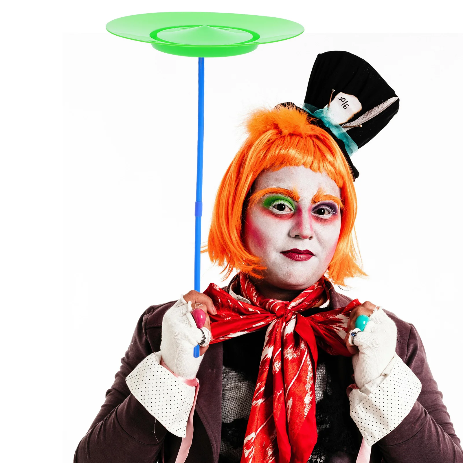 

Plastic Juggling Plates Circus Performance Skill Training Spinning Balance Plates Sticks Beginners Juggling Circus Showing