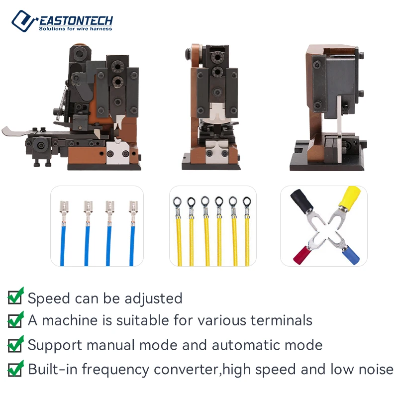 Decho  DE-09C Semi Automatic Electrical Wire Terminal Connector Press Machine Mute Cable Wire Terminal Crimping Machine