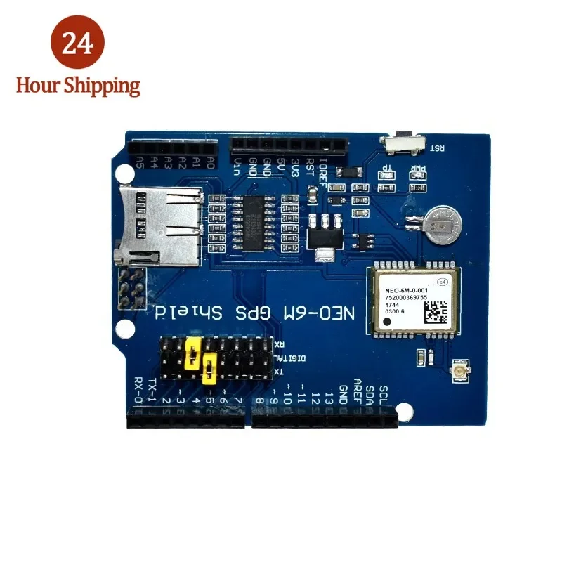 NEO-6M GPS Logger Shield Expansion Board Module Shield SPI UART w/ SD Card Slot for Arduino UNO R3 ONE