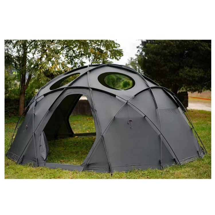 Winter Warm Half Ball Tent With Stove Hole For Camping