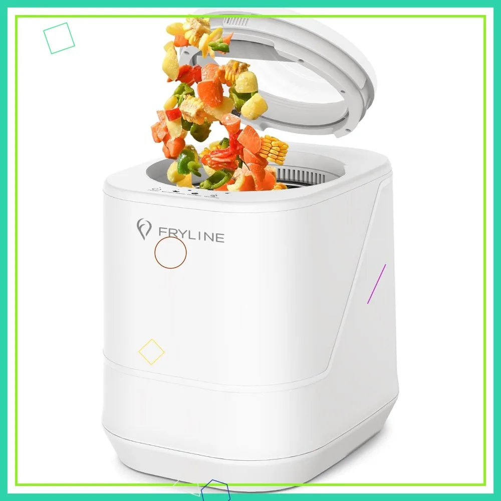 4L Electric Composter for Kitchen, Smart Countertop Bin, Odorless & Low Noise, Auto-Cleaning, Turns Food Waste into Fertilizer