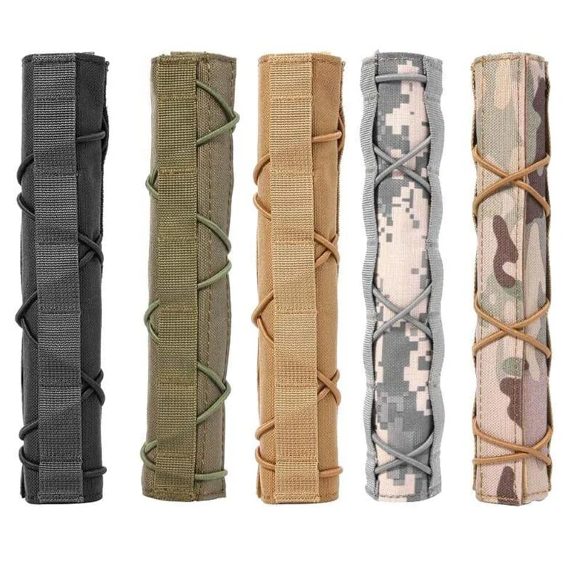 22cm Tactical Suppressor Cover Silencer Protector Cover Case Camouflage Set Fit for Hunting Shooting