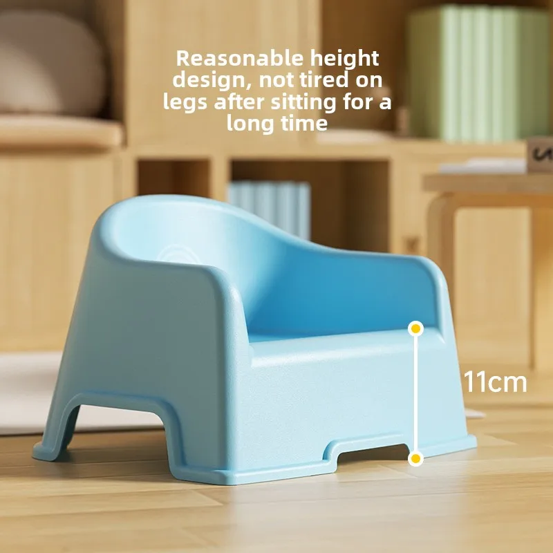 Household Plastic Children\'s Stool Kindergarten Children Backrest Dining Chair Multifunctional Cute Children\'s Bathroom Chair