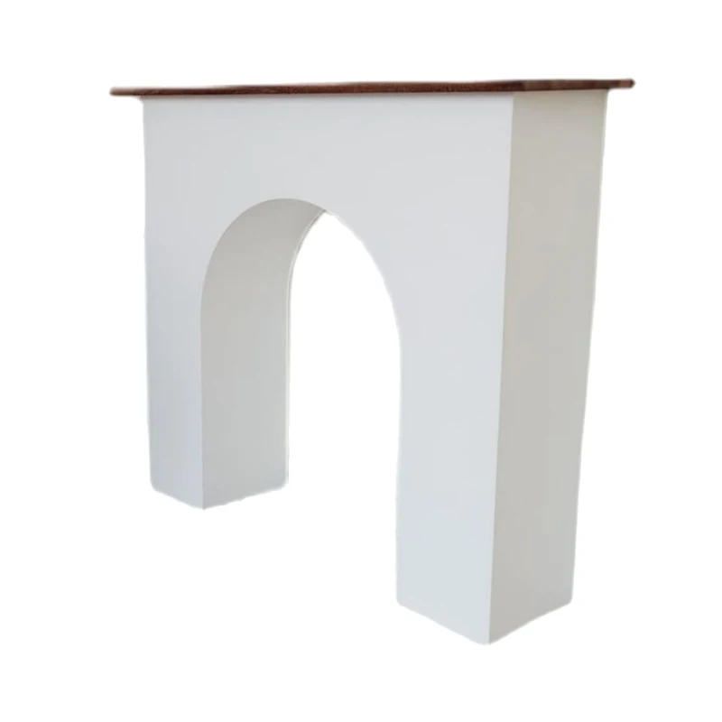 Nordic Modern Arched Simple Fireplace Wall Side Cabinet Entrance Cabinet ins Wall Side Decorative Cabinet Living Room Bedroom Sh