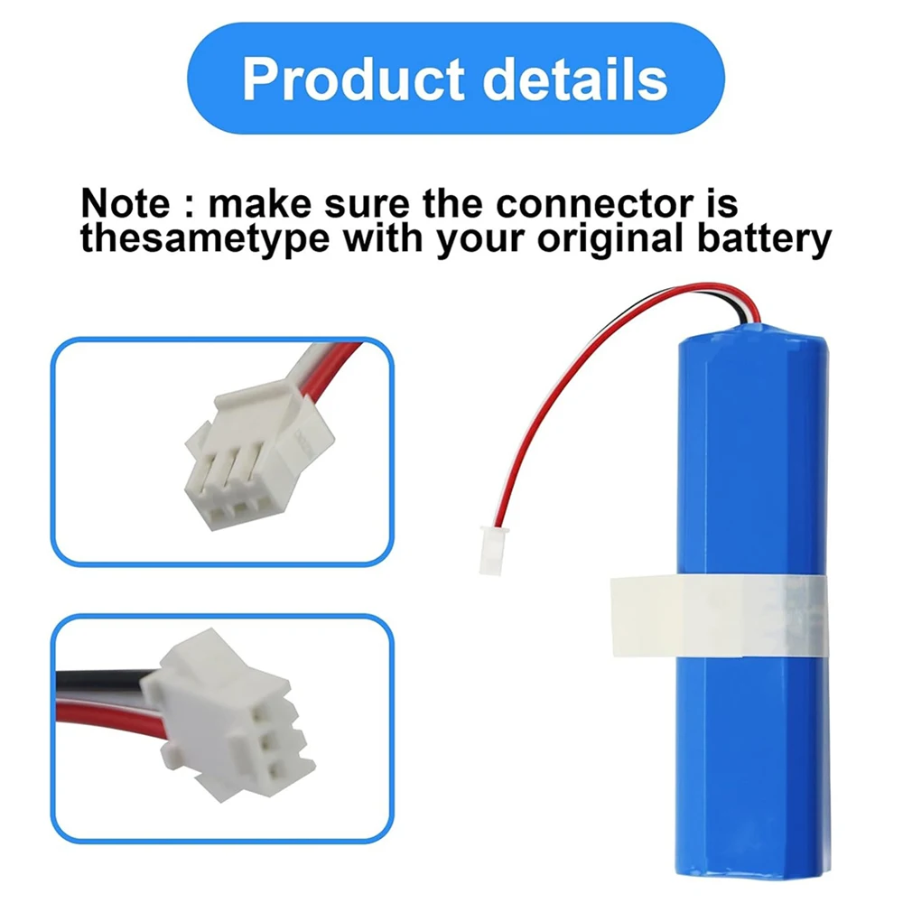 

14.4V Li-ion Battery For HONITURE Q6 Q6 Pro Se Philips FC8972 Haier TAB-T530S Zoozee Z50 Robot Vacuum Cleaner Accumulator Parts