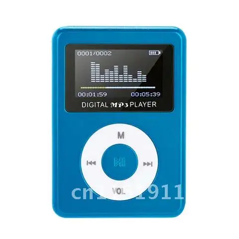 Portable MP3 Player Metal Clip Mini USB Digital Mp3 Music Player LCD Screen Support 32GB Micro SD TF Card Slot