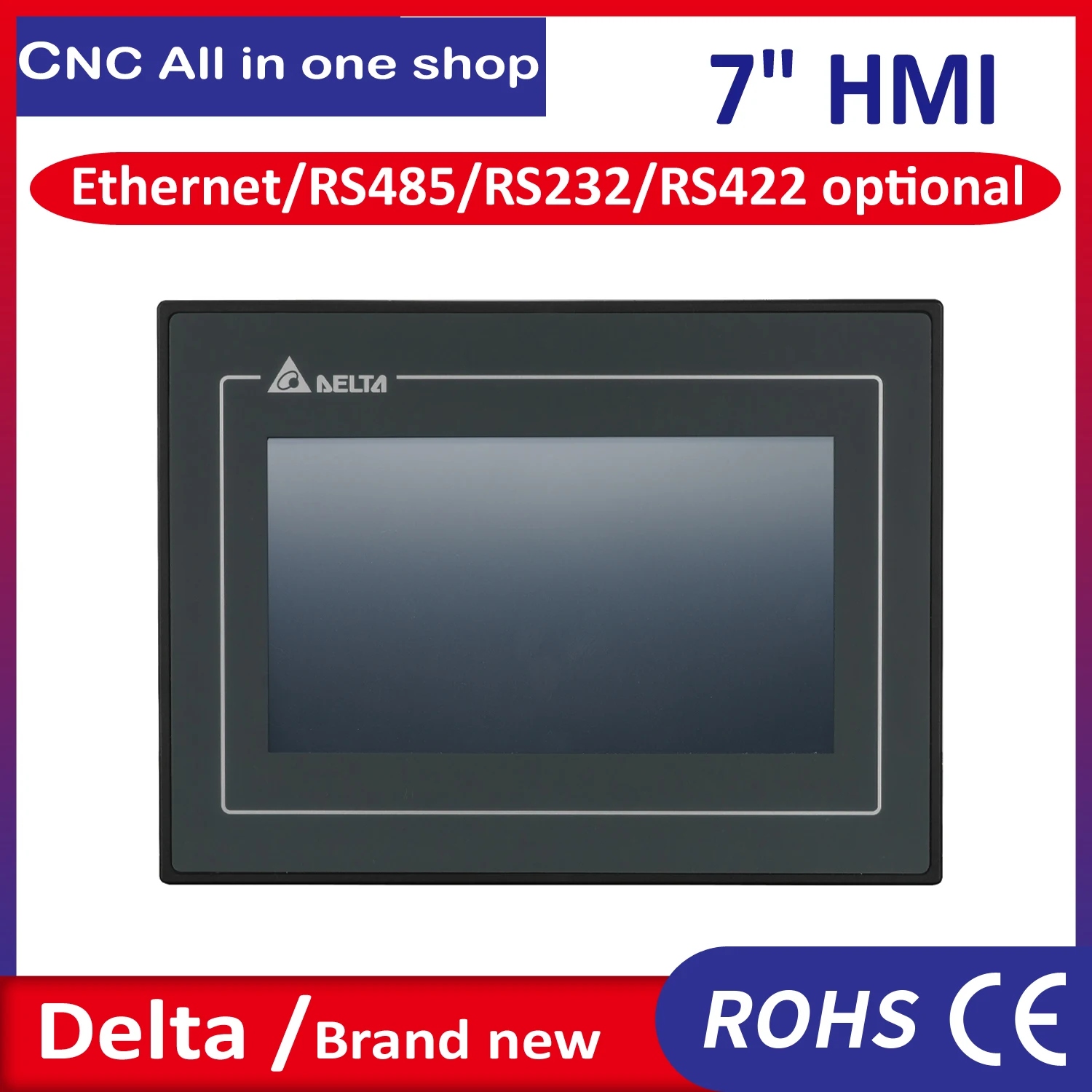 BrandNew Delta HMI Touch Screen 7 inch Industrial LCD Ethernet RS485 DOP-107BV DOP-107CV DOP-107EV DOP-107EG DOP-107DV DOP-107WV