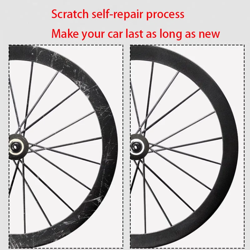 Lightweight Waterproof Invisible Bike Jacket Road Bicycle Wheel Hub Scratch Protective Film TPU Material Multiple Sizes