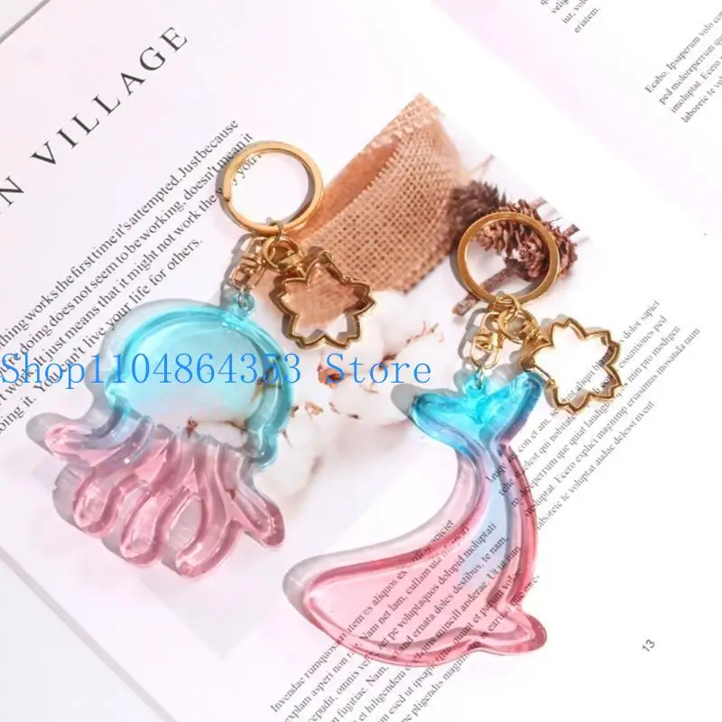 652F Marine Animals Silicone Molds DIY Craft Keychain Pendant Mold