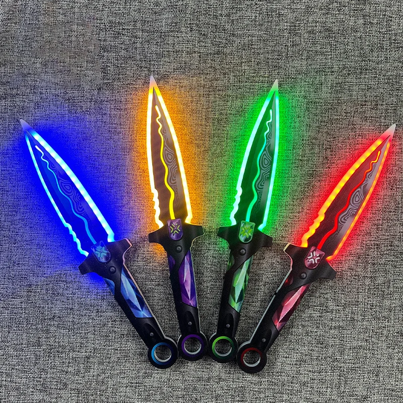 

31 см Valorant акриловый зарядный крутой светящийся нож игровой меч лезвие милосердия световой меч Cos реквизит вечерние фестиваль шоу подарки для мальчиков