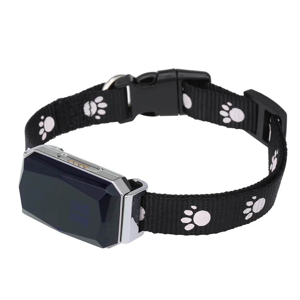 Smart Portable GPS Tracker Smart Pet Collar IP67 Waterproof AGPS Wifi LBS Lightweight Real Time Locator for Dogs Cats