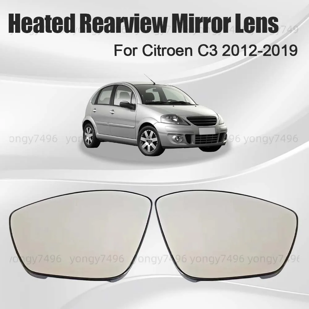 

Car Wide Angle Replace Heated Rearview Mirror Lens For Citroen C3 2012 2013 2014 2015 2016 2017 2018 2019 Cars Accessories