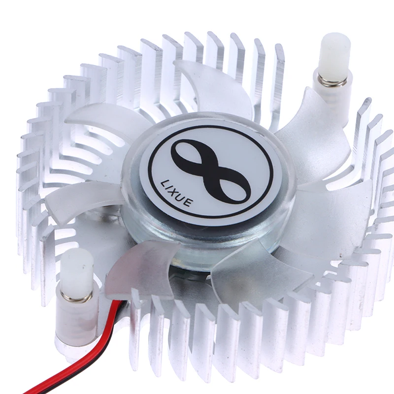 Dissipatore di calore in alluminio da 55mm e radiatore combinato con ventola da 12V radiatore di raffreddamento rotondo con ventola silenziosa