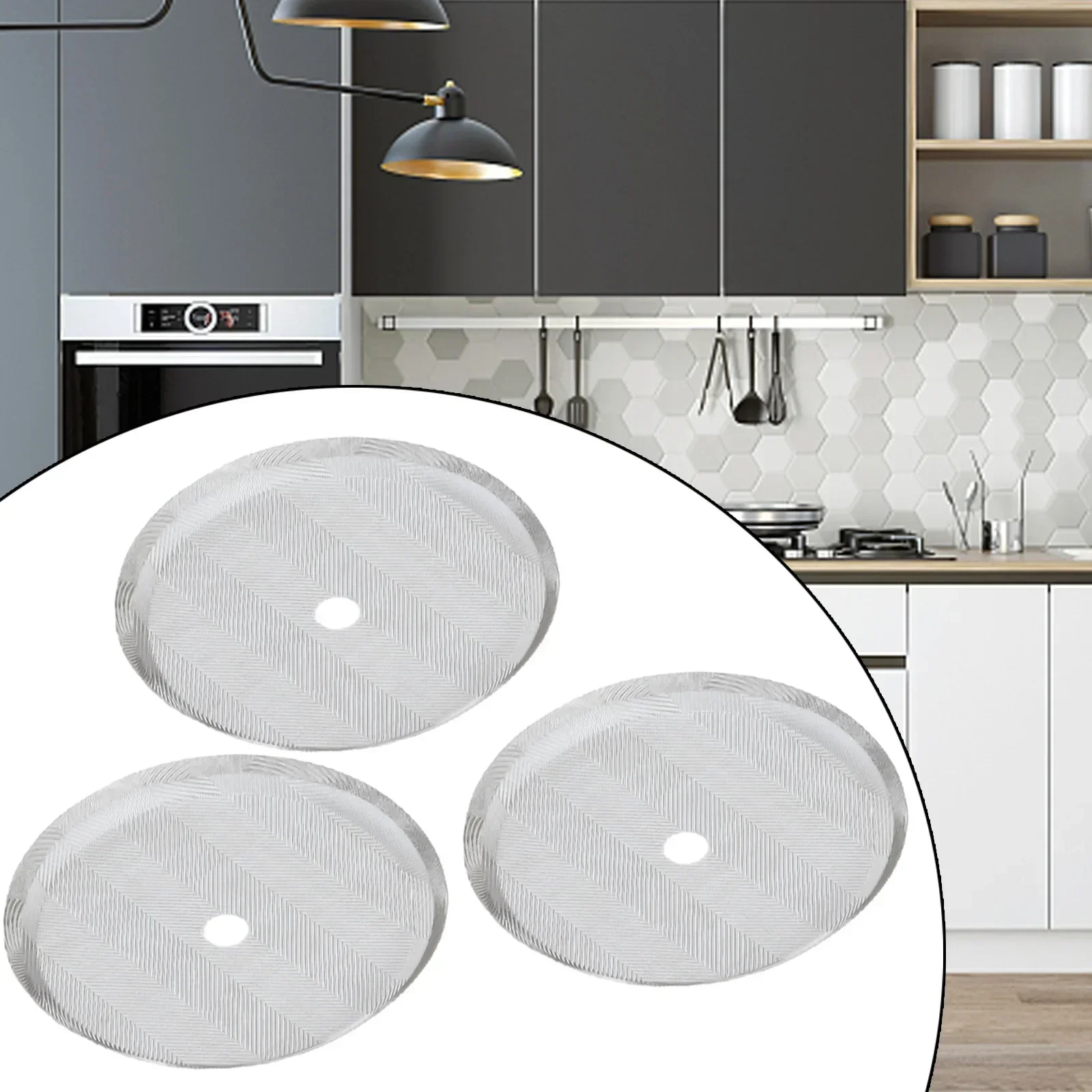 French Press Filters Coffee Press Filters 3PCS/set 7.2CM/8.7CM/10CM Coffee Accessories Silvery Kitchen Appliances