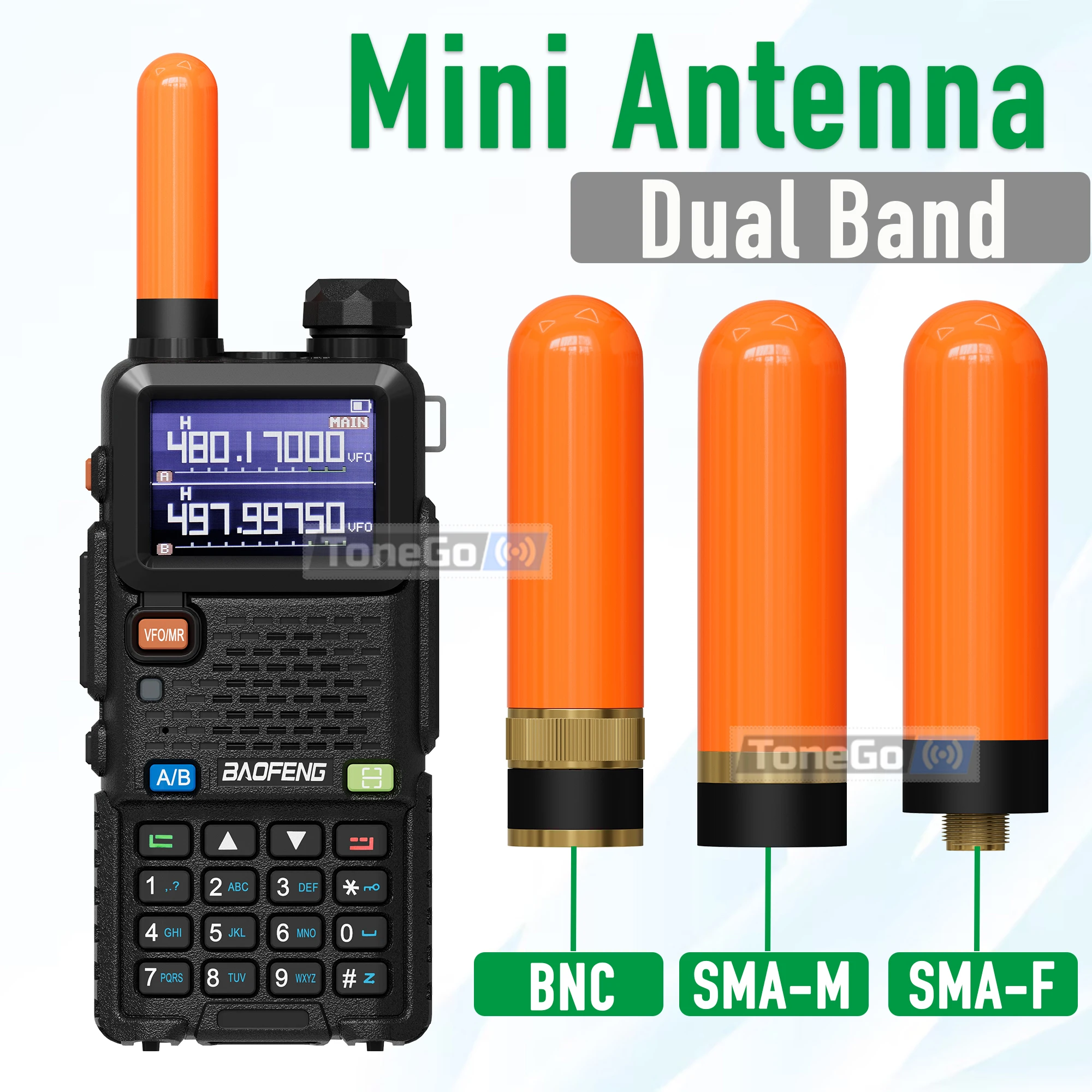 1/2/5Pcs Mini Short Walkie Talkie Antenna 805S Dual Band High Gain Antenna SMA- Female/Male/BNC For Baofeng Quansheng Ham Radios