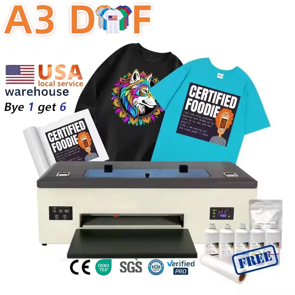 Desktop L1800 procolored XP600 transfer printing, mini inkjet printing, A3 dtf, long service life, multifunctional