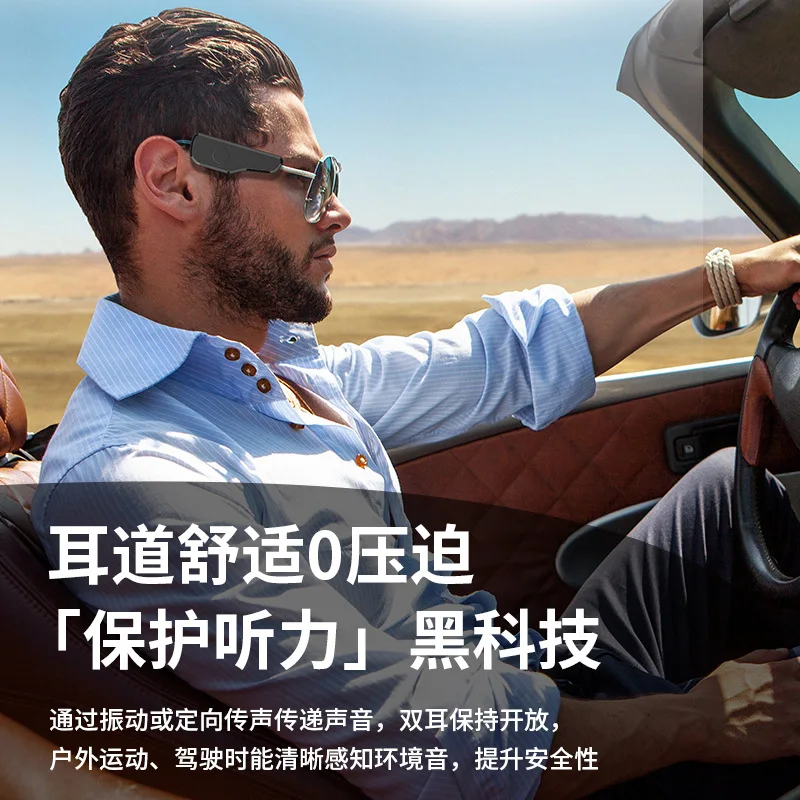 

Glasses Bluetooth Headset Long Battery Life Touch Operation Answering Can Be Flexibly Adapted To Various