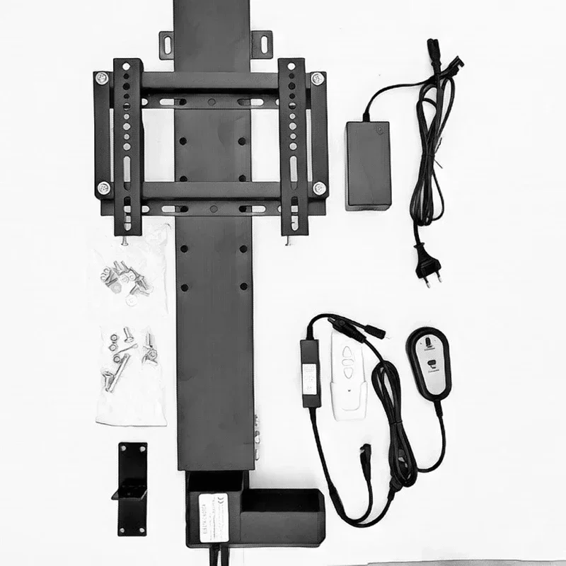 NEW TV lift stand 110-240V AC input 500/700/800mm stroke TV mounts for 40-60 inches TV with remote +controller+mounting parts