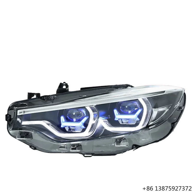 

Высококачественная фара в сборе для BMW 4 серии F32 (2013-2021) с модифицированной синей рамкой, линзой M4 LED, дневными ходовыми огнями и указателями поворота, 12В 6000К