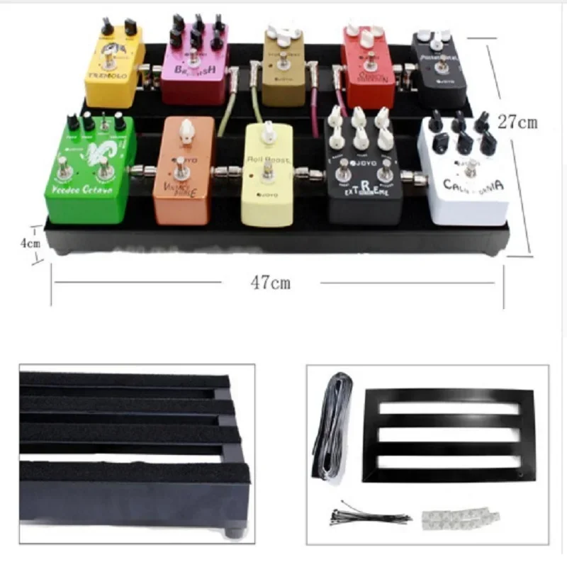 Guitar effect pedal board 3 types Available Guitar Pedalboard With Magic Tape Musical Instrument Accessory