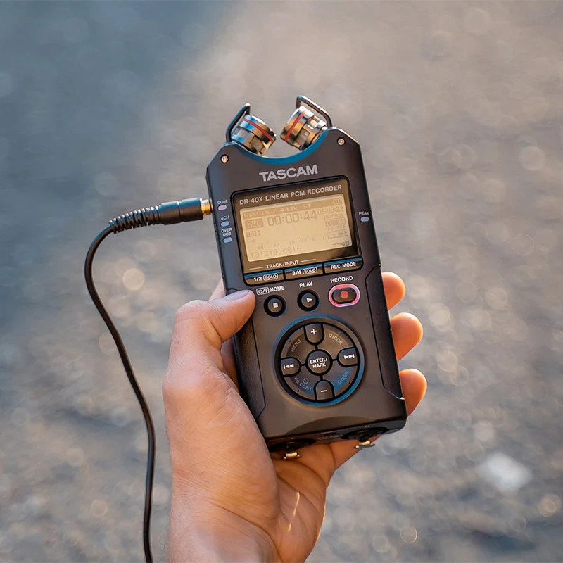 TASCAM DR-40X portable versatile four track digital audio recorder