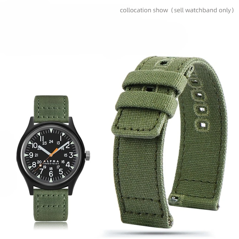 Armband für Hamilton Khaki Feld h70605731 h70605993 Seiko Sport uhr Armband 18mm 20mm 22mm Armee grün Nylon Canvas Armband